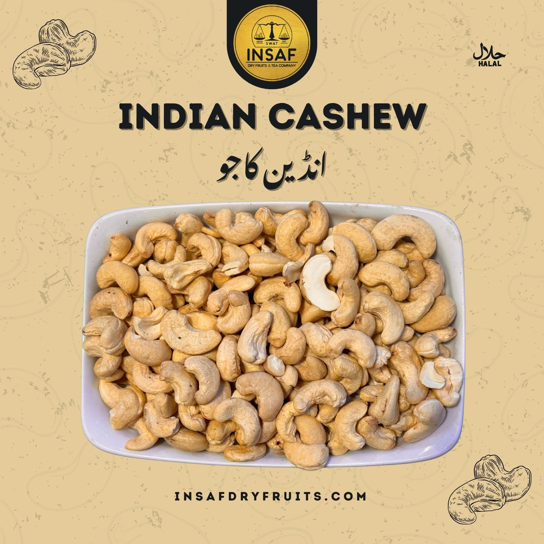 Buy Best Quality Indian Kaju (کیجو) in Pakistan – INSAF DRY FRUITS ...